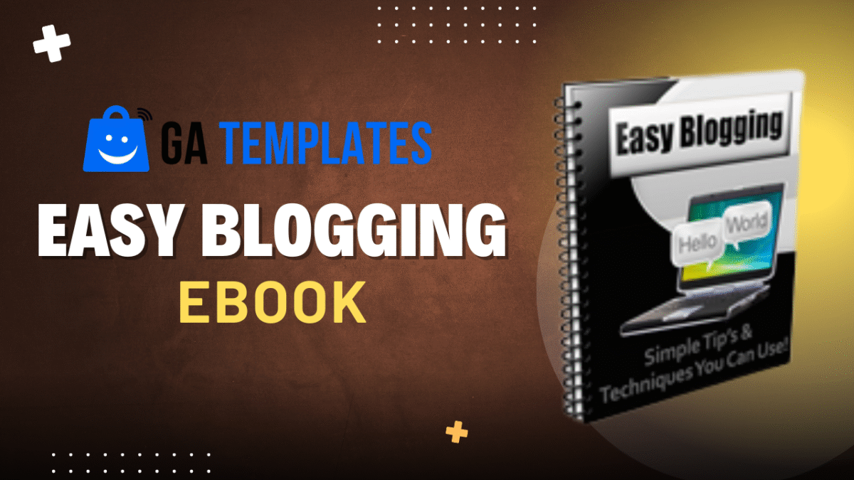 Easy Blogging Book By Ga Templates